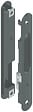 LA CROISEE DS - Fermeture encastrée à crochet La Croisée DS SILENE aluminium RAL9006  DS6795007 - vignette