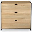 ID MARKET - Commode 3 tiroirs DETROIT 80 cm design industriel - vignette