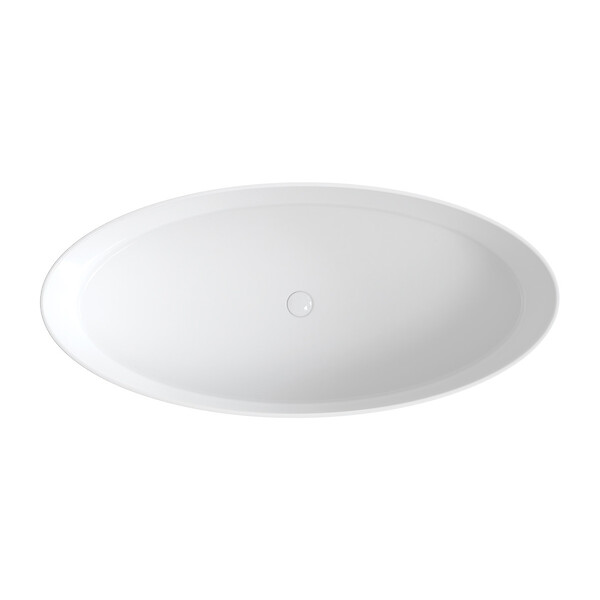 OMNIRES - baignoire îlot OMNIRES ROMA M+  159X72 CM  couleur : blanc  finition : brillant - large