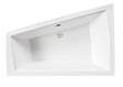 BESCO - Baignoire asymétrique blanche encastrée 170 x 125 cm + repose tête - INTIMA DUO SLIM - droite - vignette