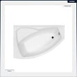 BESCO - Baignoire asymétrique - 160 x 100 cm - Gauche - avec Habillage - Pieds - Vidage Chrome - RIMA - vignette