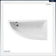 BESCO - Baignoire asymétrique - 140 x 70 cm - Droite - avec Tablier - Pieds - Vidage Chrome - PRAKTIKA - vignette