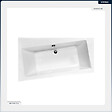 BESCO - Baignoire asymétrique - 170 x 110 cm - Gauche - avec Habillage - Pieds - Vidage Chrome - INFINITY - vignette