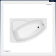 BESCO - Baignoire asymétrique - 160 x 100 cm - Gauche - avec Tablier - Pieds - Vidage Chrome - RIMA - vignette