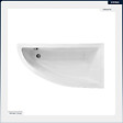 BESCO - Baignoire asymétrique - 150 x 70 cm - Droite - avec Habillage - Pieds - Vidage Chrome - PRAKTIKA - vignette
