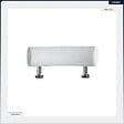BESCO - Baignoire asymétrique - 150 x 100 cm - Gauche - avec Habillage - Pieds - Poignées - Repose-tête - Vidage Chrome - NATALIA PREMIUM - vignette