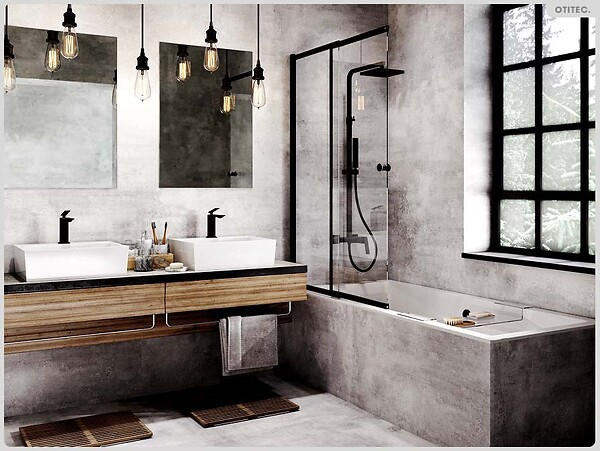 OTITEC - Baignoire rectangulaire - 180 x 80 cm - sans Habillage - avec Pieds - Vidage Chrome - QUADRO SLIM - large