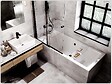 OTITEC - Baignoire rectangulaire - 155 x 70 cm - avec Habillage (4 cm) - Pieds - Vidage Chrome - QUADRO SLIM - vignette