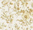 AS CREATION - Pv/int bouquet fond paille - vignette