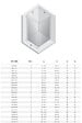 OTITEC - Cabine de douche pivotante  80x80 cm cuivre brossé MONAKO COPPER BRUSHED - vignette