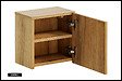 OTITEC - Caisson meuble haut de salle de bain - 30x30 cm - Oak - VOLTA - vignette