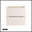 OTITEC - Meuble sous vasque de 60 cm - Beige - 2 tiroirs - SETTA - vignette