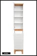 OTITEC - Colonne de salle de bain de 187 cm - Blanc - 2 portes - BALI - vignette