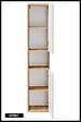 OTITEC - Colonne de salle de bain de 170 cm - Blanc - 2 portes - PASTI WHITE - vignette