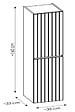 OTITEC - Colonne de salle de bain de 160 cm - Cachemire Mat - 2 portes - MINO - vignette