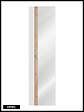 OTITEC - Colonne de salle de bain de 170 cm - Blanc - 1 porte - Avec Miroir - LISOA - vignette