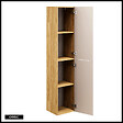 OTITEC - Colonne de salle de bain - 170 cm - Beige - 2 portes - SEA - vignette