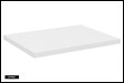 OTITEC - Meuble sous vasque de 50 cm - avec plan - Blanc - 2 portes - VOLTA WHITE - vignette
