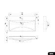 OTITEC - Vasque à encastrer avec siphon OFFERT | GEM | Blanc | 61 × 7 × 46 - vignette
