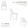 TECTAKE - Chaises de jardin ALCUDIA résistantes aux intempéries et empilables crème - vignette
