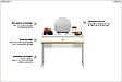 OTITEC - Coiffeuse - H.79 x L.100 x P.40 cm - PRESTIGE - vignette
