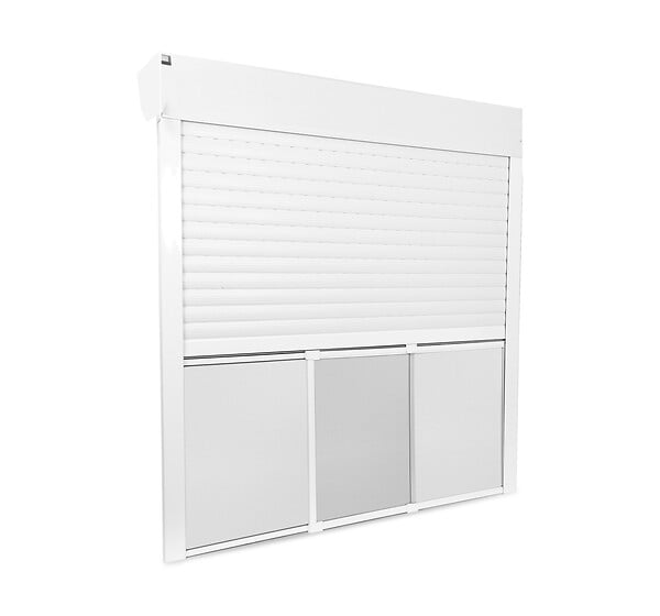 AVOSDIM - Moustiquaire pour Volet Roulant Blanc Extensible Sans Perçage Ni Recoupe - large