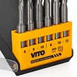 VITO - Coffret de 6 Forets SDS PLUS Diam Ø 6 | 8 | 10 | 12 mm Spécial PIERRE VITO - vignette