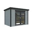 WHITE WOOD - Abri de jardin Olivia 1 en bois peint gris ép.19mm - White Wood - 6m² - vignette
