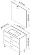 ONDEE - Meuble salle de bain à poser MONTECARLO - L60cm - Blanc -  - Livré monté - vignette
