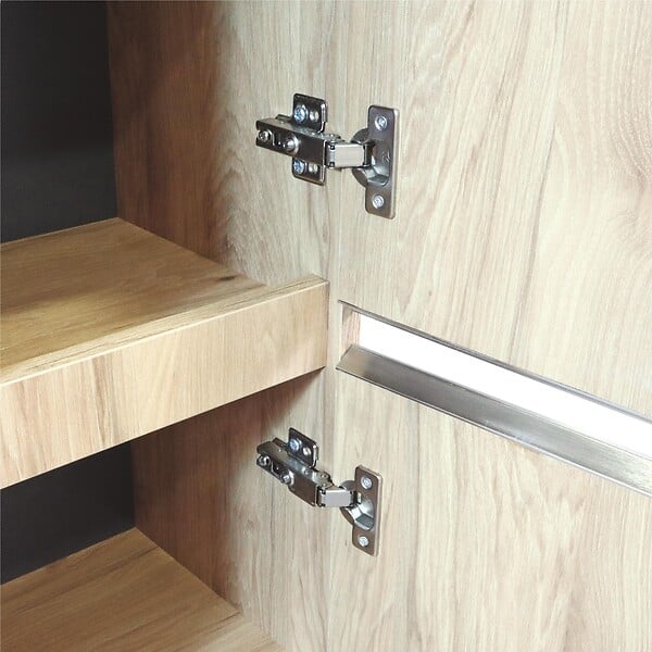 ONDEE - Colonne de salle de bain à suspendre TRENDY 2 Portes - Largeur 30cm - mélaminé bois - large