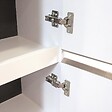 ONDEE - Colonne de salle de bain à suspendre TRENDY 2 Portes - Largeur 30cm - Laqué blanc brillant - vignette