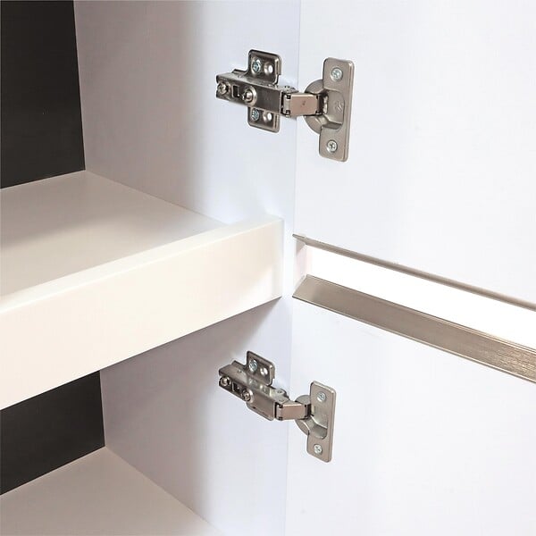 ONDEE - Colonne de salle de bain à suspendre TRENDY 2 Portes - Largeur 30cm - Laqué blanc mat - large