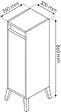 ONDEE - Colonne de rangement de salle de bain à poser ONA - L30cm - Blanc - Mélaminé - Livré en kit - vignette