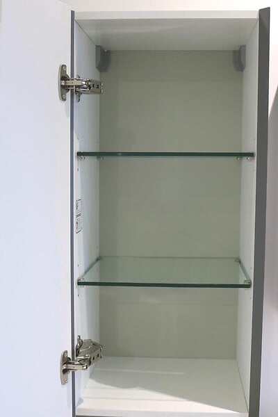 ONDEE - Colonne de salle de bain à suspendre MAX - L40cm - Anthracite - Mat - Livré monté - large
