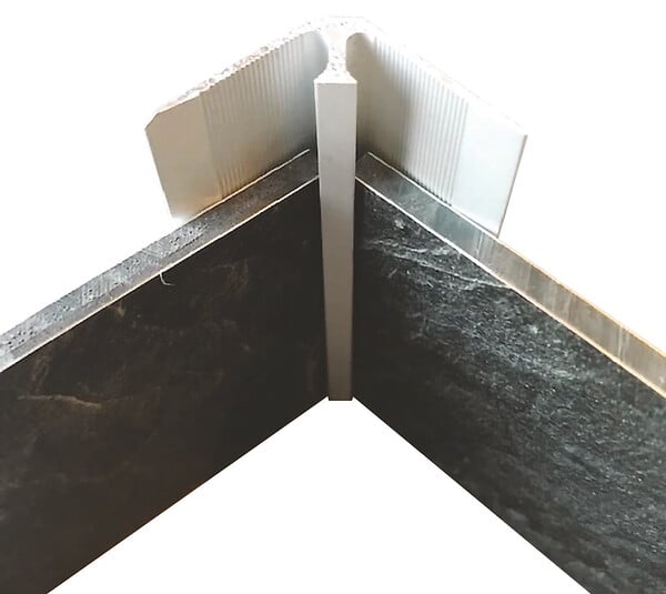 ONDEE - Profilé panneau mural d'angle intérieur Chromé 4mm - large