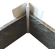 ONDEE - Profilé panneau mural d'angle intérieur Chromé 4mm - vignette