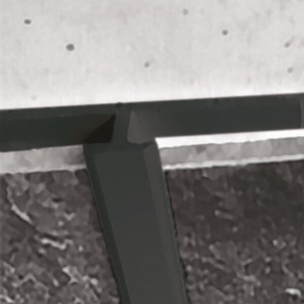 ONDEE - Profilé de panneaux muraux jonction 4mm Noir - large