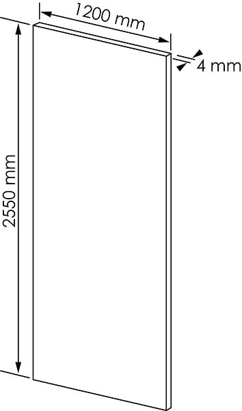 ONDEE - Panneau mural DEKORPANO - Marbre blanc Brillant - ORMA - 1,2m x 2,55m x 4mm - large