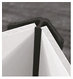 ONDEE - Profilé panneau mural d'angle intérieur Noir 4mm - vignette