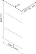 ONDEE - Paroi de douche TUHINA - Verre trempé 8mm - Sérigraphie Dépolie - 100x200cm - vignette
