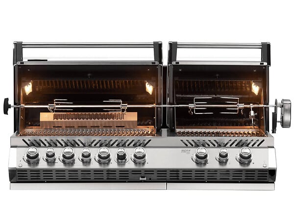 NAPOLEON - Barbecue à gaz encastrable Prestige Pro 825 avec rôtissoire - Napoleon - large