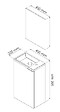 ONDEE - Lave-mains HALE - 40cm - Bois - Mélaminé - Livré en kit - vignette