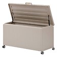 HESPERIDE - Coffre de rangement "Edenio" argile S 130 x 60,4 x 78cm en aluminium 510 L - vignette