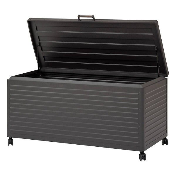 HESPERIDE - Coffre de rangement "Edenio" graphite L 182,2 x 78 x 89,4cm en aluminium 1070 L - large
