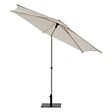 HESPERIDE - Parasol droit carré "Soya" argile & blé 2,5 x 2,5m en acier et polyester - vignette
