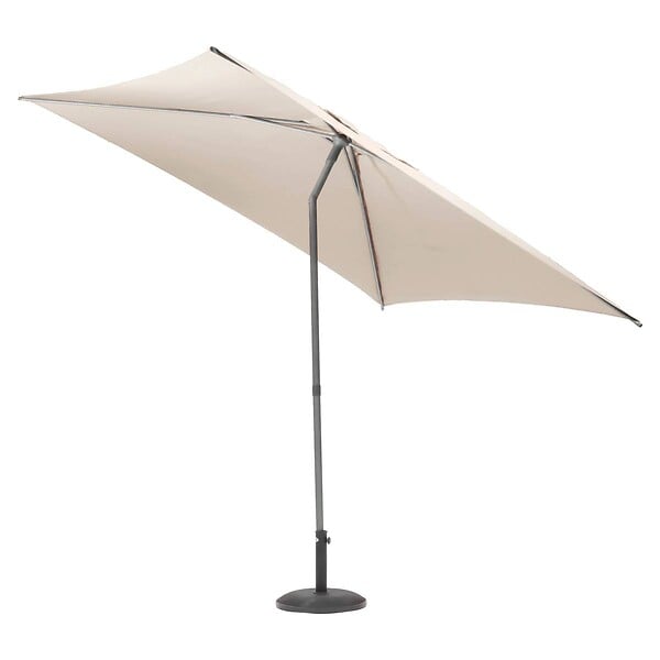 HESPERIDE - Parasol droit carré "Soya" blé 2,5x2,5m - large