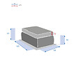 HESPERIDE - Pouf de jardin "Mooréa" savana en aluminium traité époxy et résine tressée - vignette