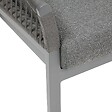 HESPERIDE - Fauteuil de salon de jardin "Oriengo" anthracite & graphite en aluminium traité époxy - vignette