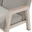 HESPERIDE - Fauteuil de salon de jardin "Axiome" argile aluminium et texaline et polyester - vignette