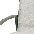 HESPERIDE - Fauteuil de jardin empilable "Axant" vert olive & vert laurier aluminium et texaline - vignette